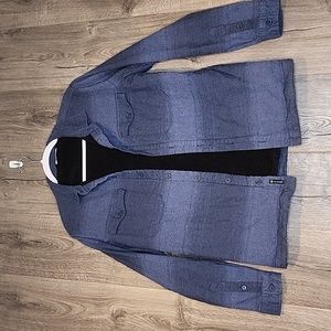 Travis Mathew Men's Small Sherpa Lined Long-Sleeve Button-Down Shirt Shacket‎